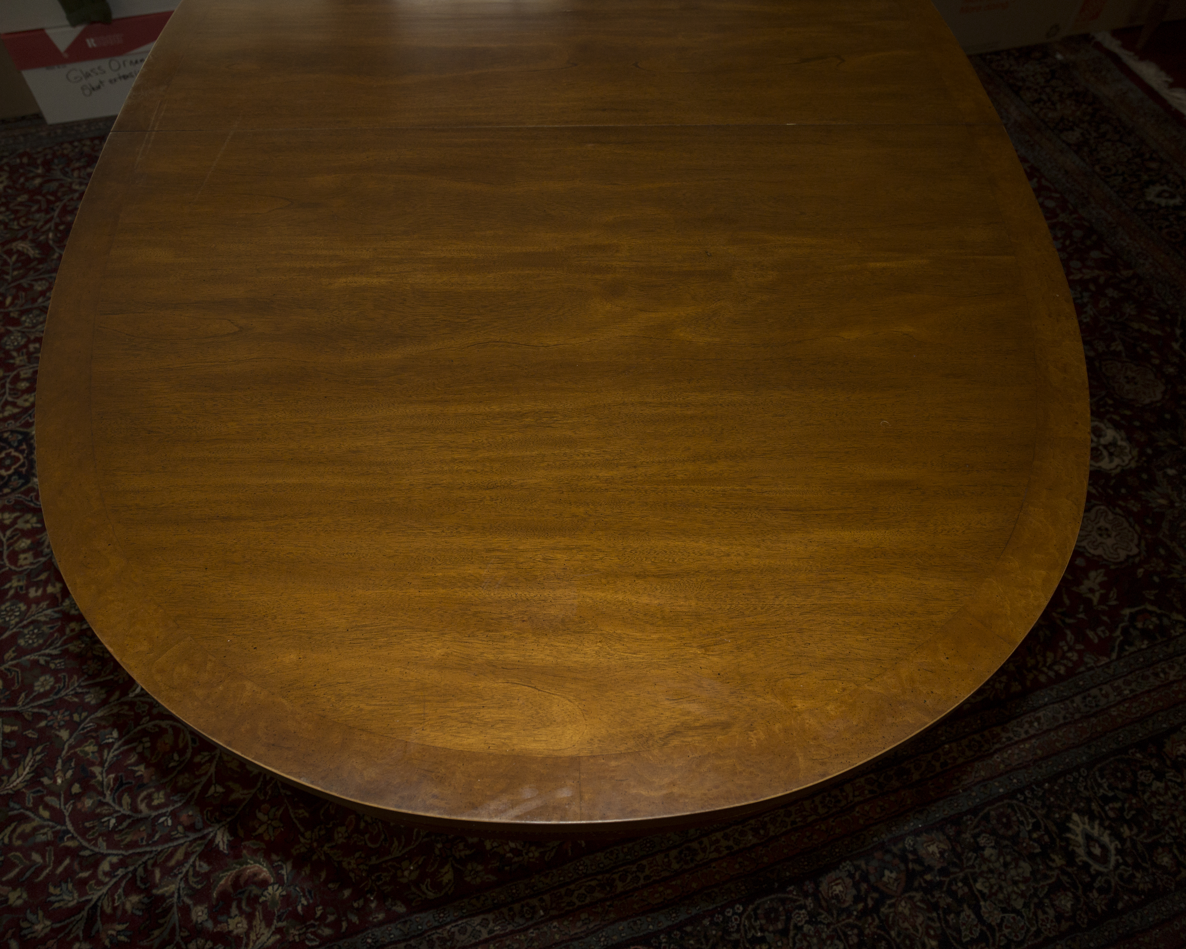 Vintage Mahogany Dining Table with Chairs by The White Furniture